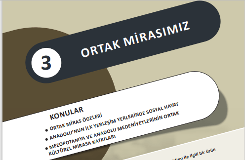 5. Sınıf Sosyal Bilgiler-3. Öğrenme Alanı- Ortak Mirasımız  Ders Notu                  GÜNCEL 2025-2026
