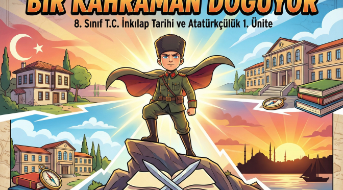 8. SINIF T.C İNKILAP TARİHİ VE ATATÜRKÇÜLÜK 1. ÜNİTE-BİR KAHRAMAN DOĞUYOR-İNFOGRAFİK DERS NOTU