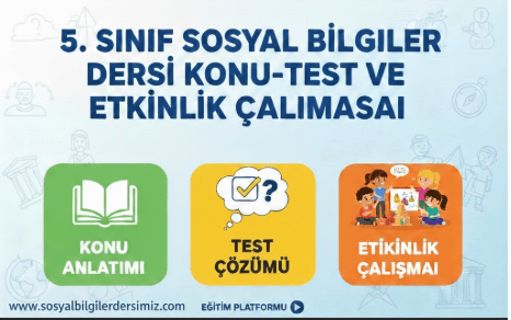 5.SINIF SOSYAL BİLGİLER-3. ÖĞRENME ALANI-MEZOPOTAMYA VE ANADOLU MEDENİYETLERİ-Konu-test-etkinlik birarada